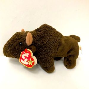 Ty Beanie Babies - Roam The Buffalo - with Tag Error